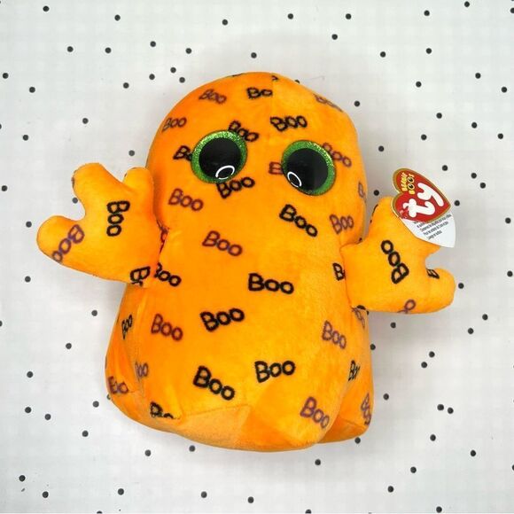 🧡 Beanie Boos 🧡 2016 Ghoulie the Ghost (Medium) Limited Halloween edition new